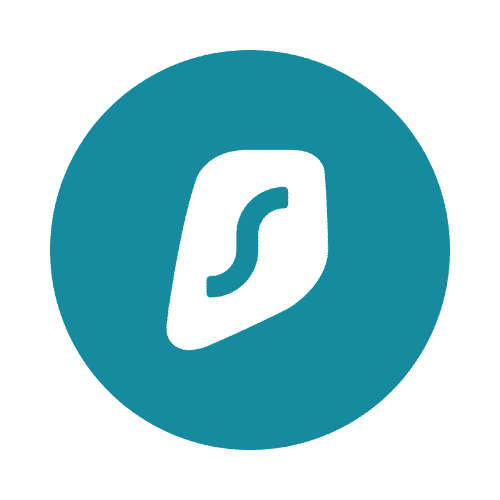 Surfshark VPN teal logo - 82% off verified coupon for unlimited devices