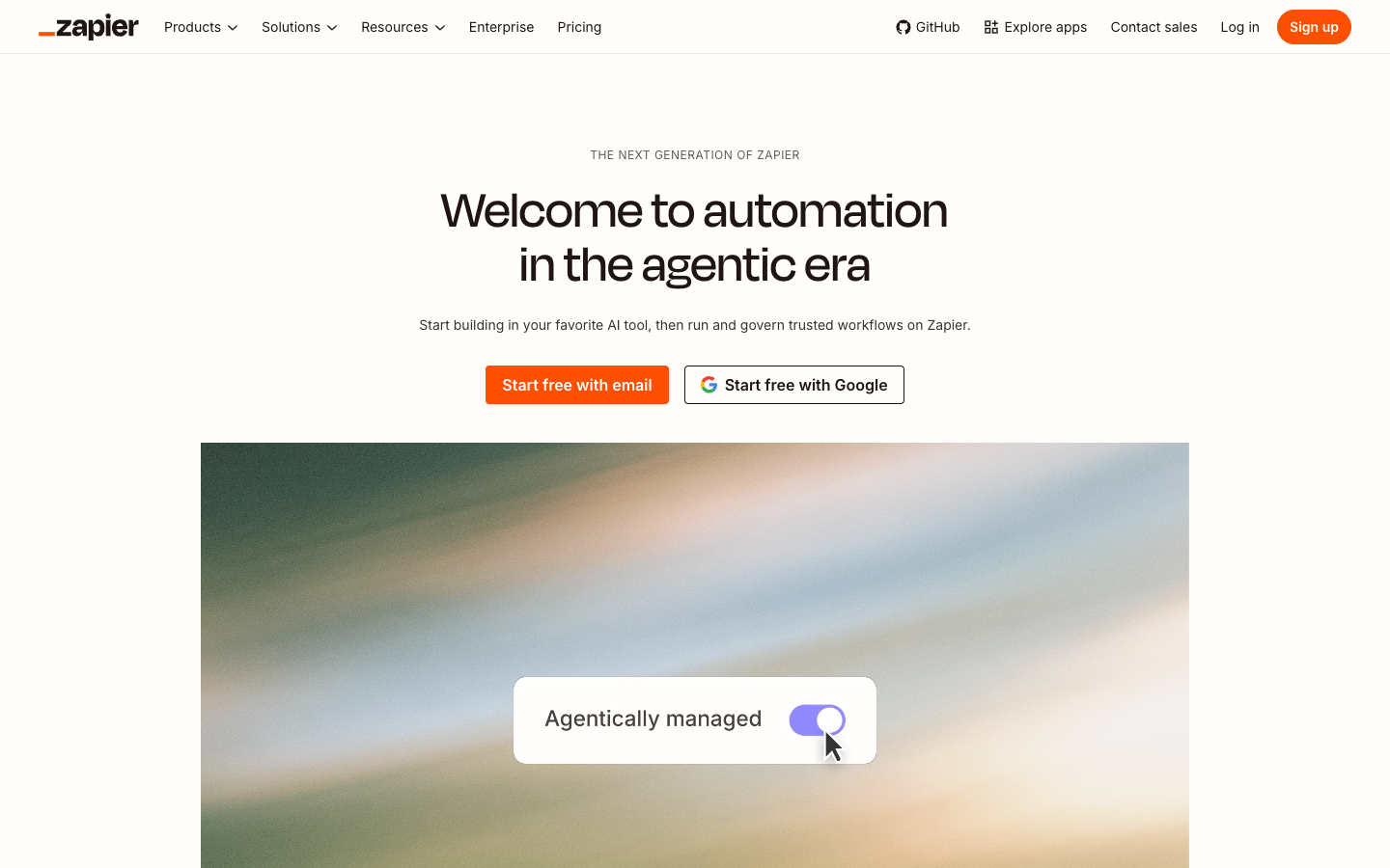 Zapier — official public product website screenshot, October 2026