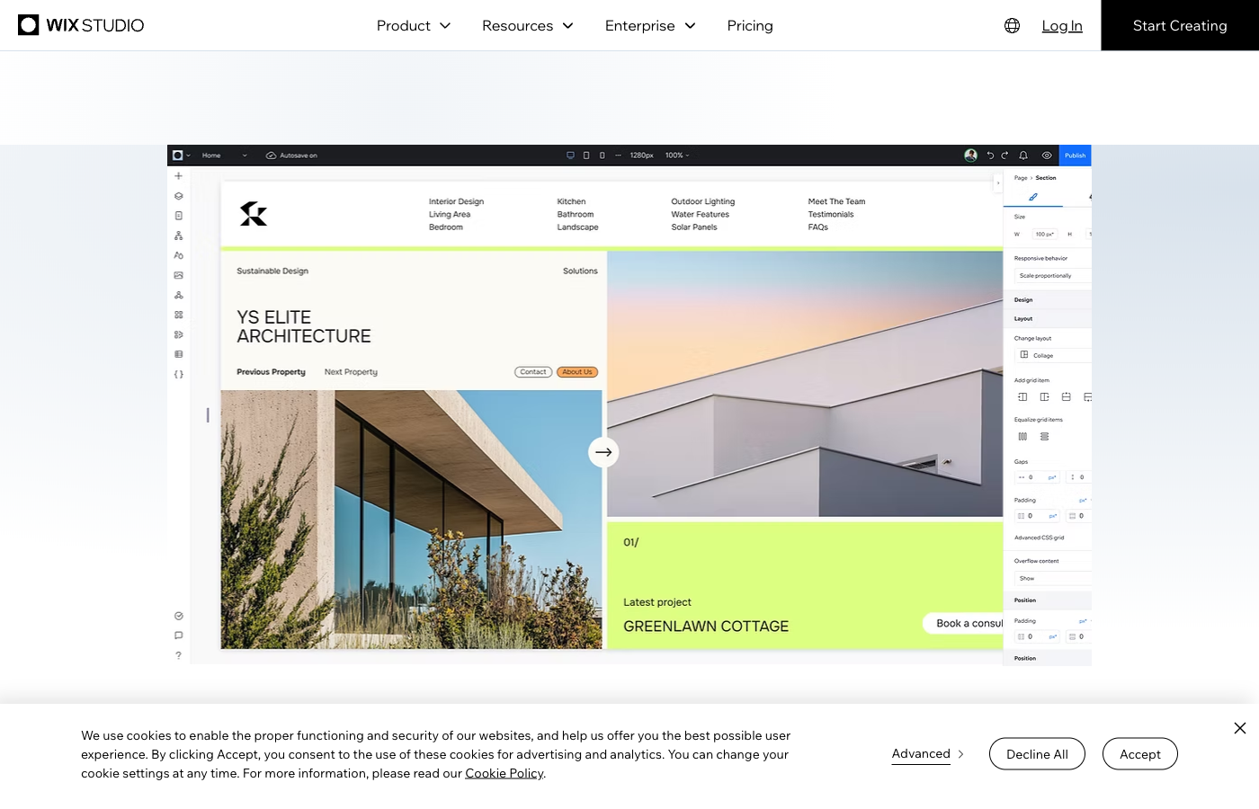 Wix Studio public advanced website editor presentation October 2026